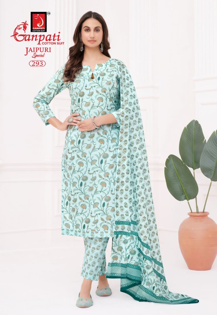 Jaipuri Vol 12 By Ganpati Cotton Printed Dress Material Exporters In India